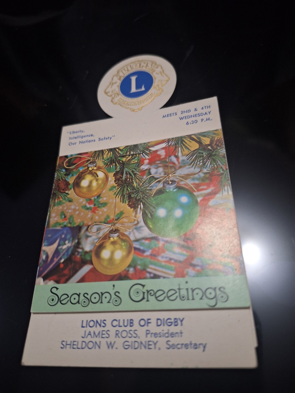 Vintage 1981 Lions Club of Digby NS Pocket Calendar Bundle 3 For $30
